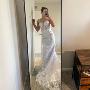 Wedding dress size S White Backless